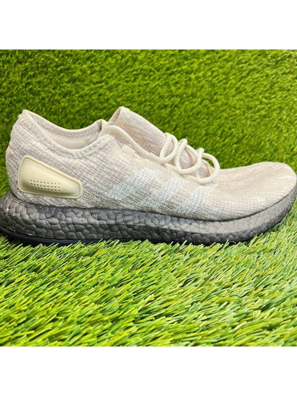 Adidas PureBoost Mens Size 8 Clear Brown Athletic Running Walking Shoes Sneakers